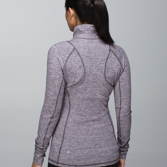 NWOT LULULEMON Race Your Pace Half Zip Top - Size 6 - Lilac Purple Grey - Picture 2 of 12